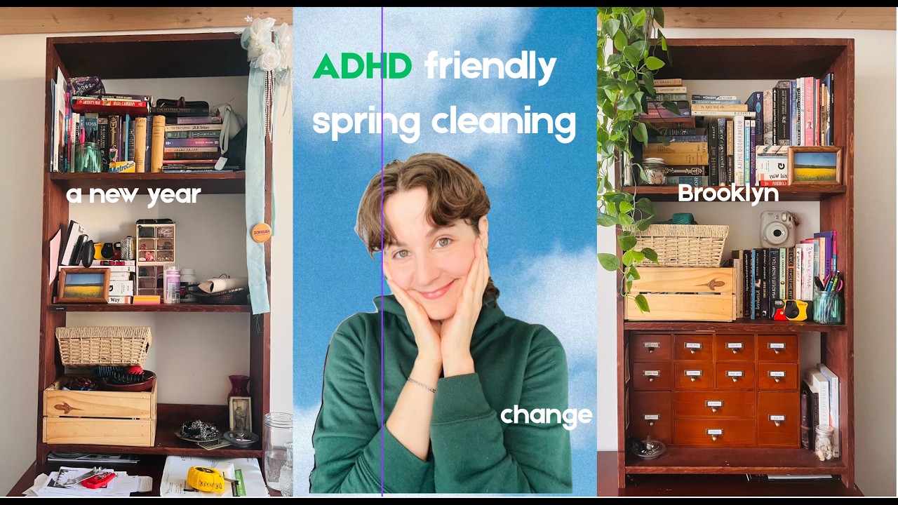 reorganizing my room in Brooklyn: an ADHD friendly makeover - YouTube