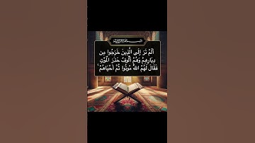 سورة البقرة الاية 243 #quran #القرآن #سورة_البقرة #chorts#اكسبلور_explore