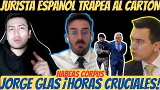 Jurista Español hace añicos a Daniel Noboa “Jorge Glas fue secuestrado con la INVASIÓN a EMBAJADA”