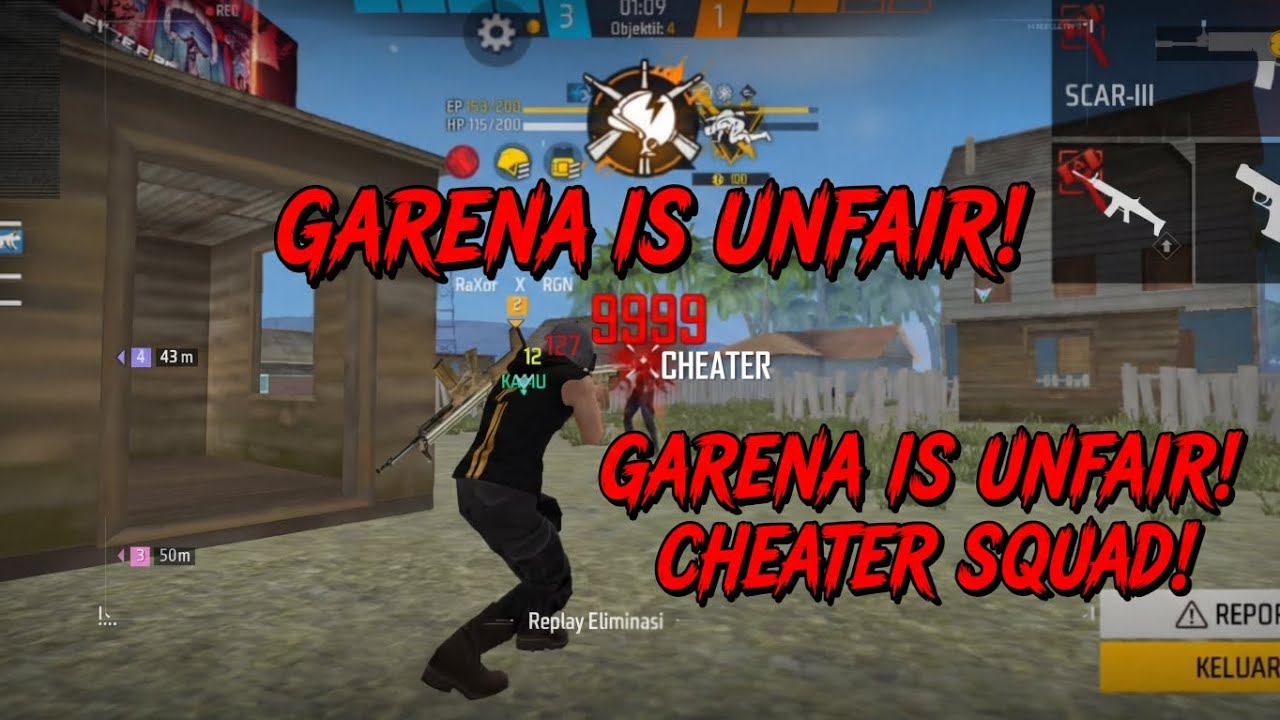 2 MATCH KETEMU SQUAD CHEATER CS RANK! Garena Udah Gak Adil? (Free Fire)
