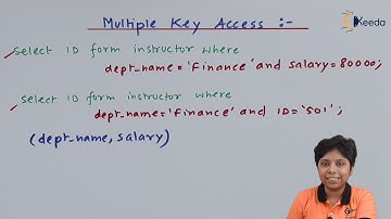Multiple Key Access - Indexing and Hashing - Database Management System