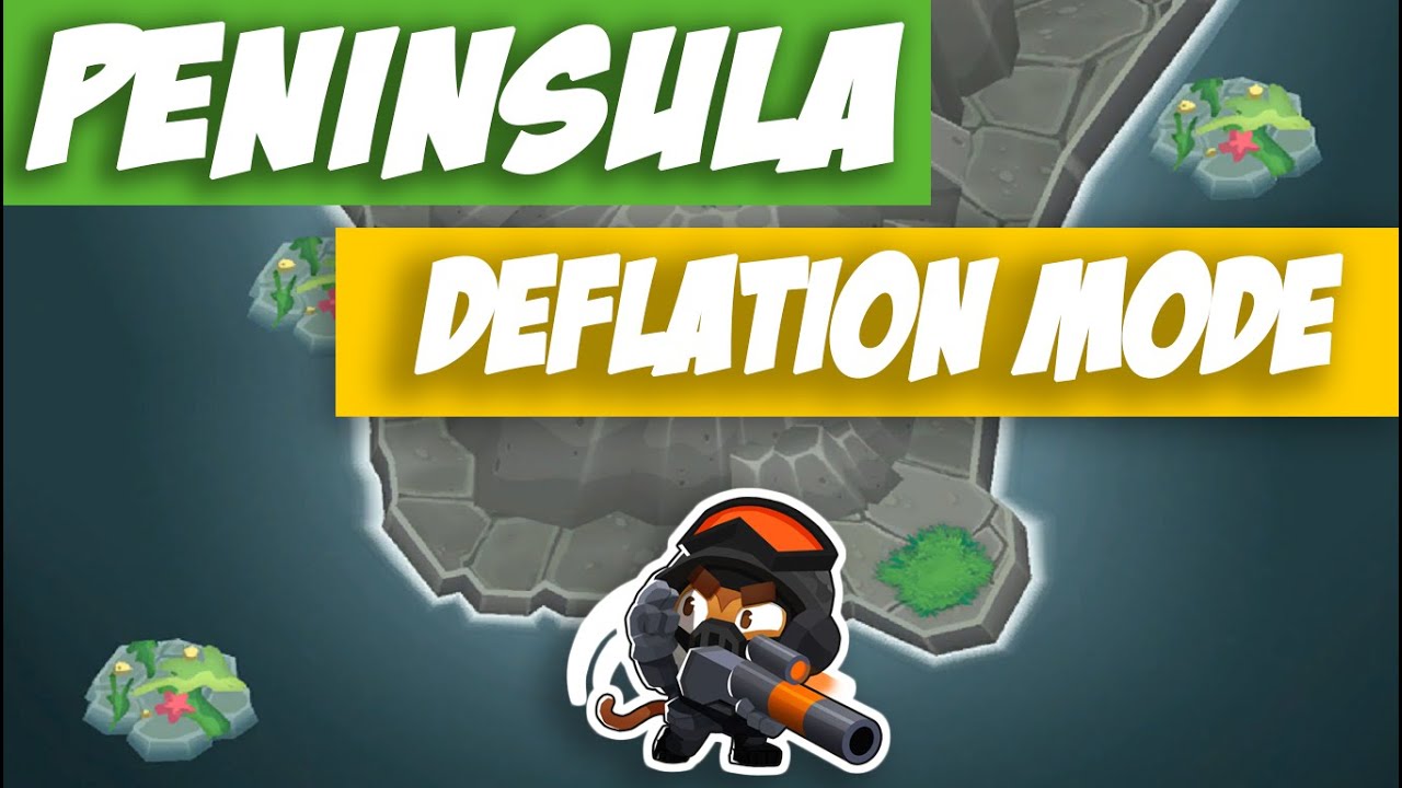 Bloons TD 6 Gameplay Walkthrough - Peninsula - Deflation Mode!