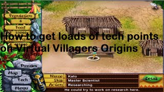 How to get loads of tech points: virtual villagers screenshot 5