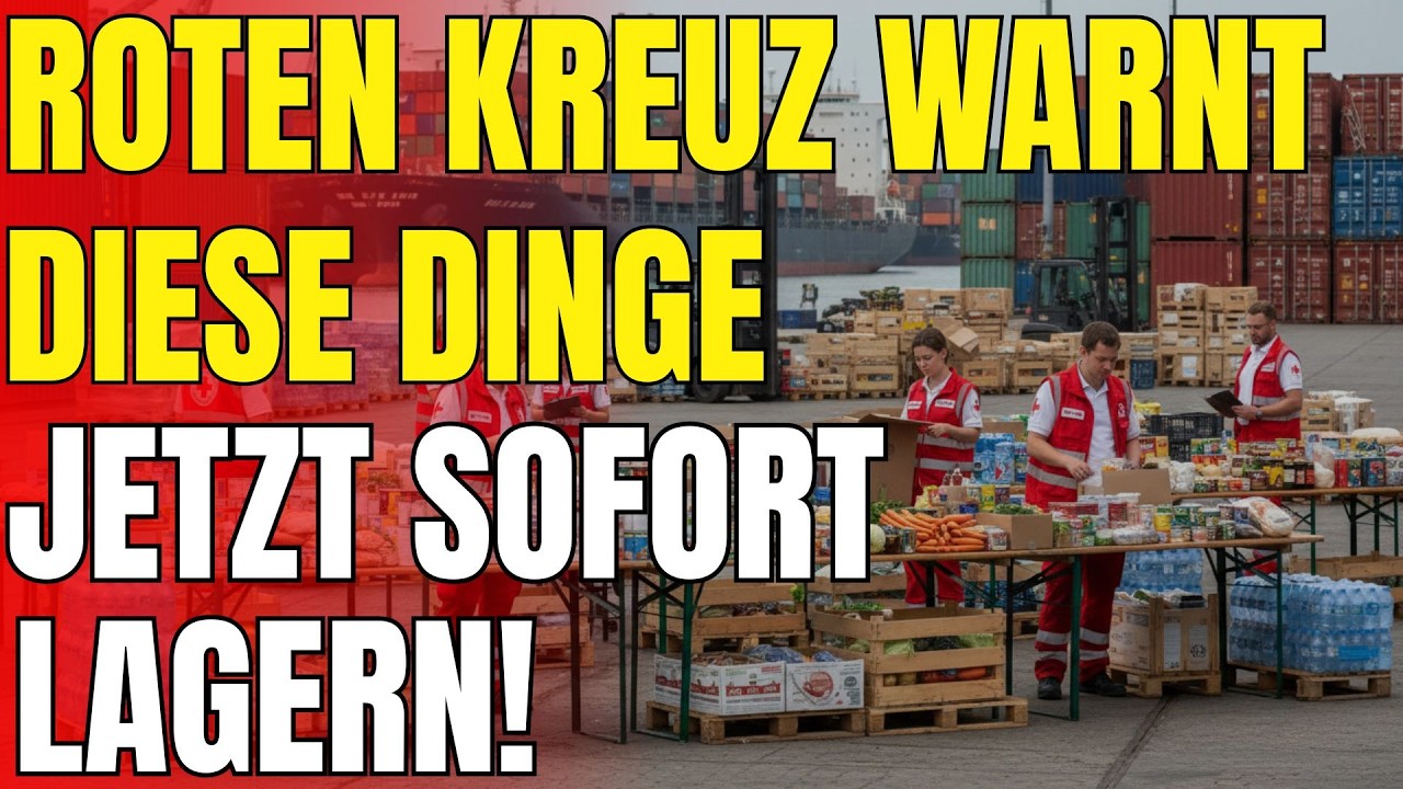 12 PRODUKTE, die das ROTE KREUZ empfiehlt, vor einem NOTFALL zu lagern!