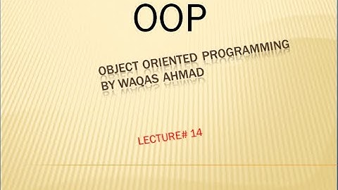 Lecture #14|Binary Operator Overloading | Operator Overloading in OOP | Example Operator Overloading