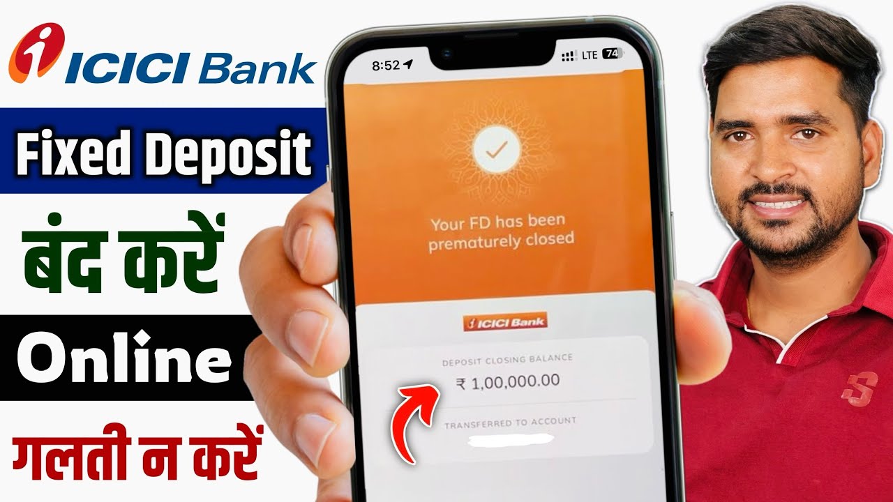How To Close Fixed Deposit In ICICI Bank Online | icici Bank FD Close ...