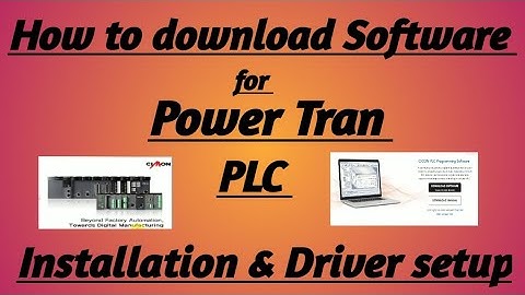 How to download Software for Power tran PLC // Installation & Driver setup