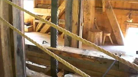 Kings Landing waterwheel powered sawmill