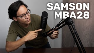 Soporte para micrófono - !LA MEJOR CALIDAD - PRECIO¡ Unboxing y Revisión - SAMSON MBA28