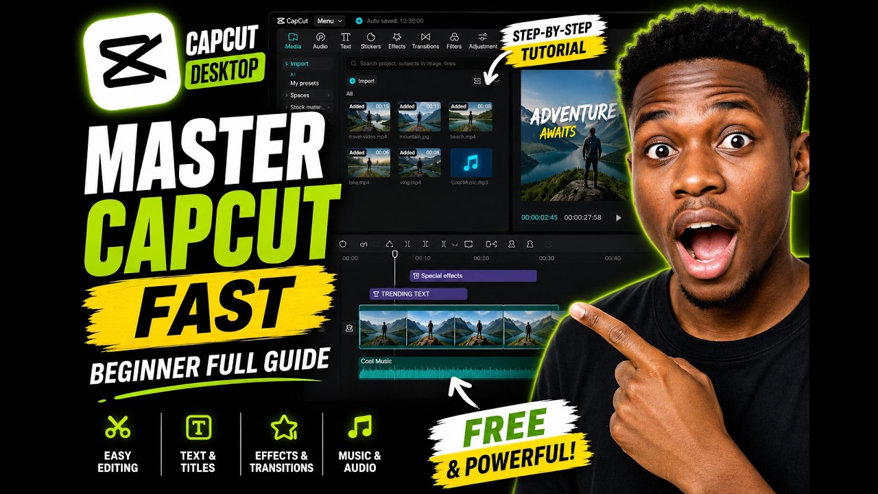 How To Edit Videos Using CapCut PC/Desktop | Complete Beginner Guide ...