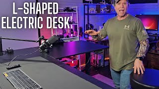 Electric Adjustable L- Shaped Desk | Electric Corner Desk