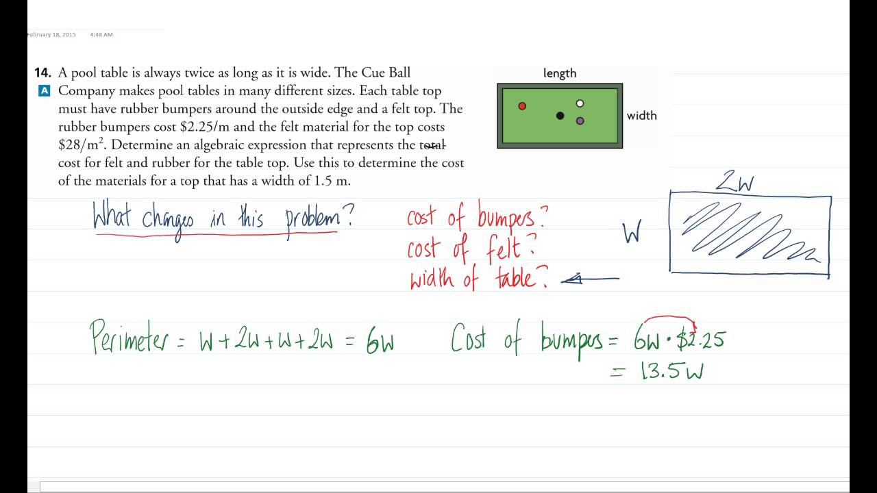 The pool table problem YouTube