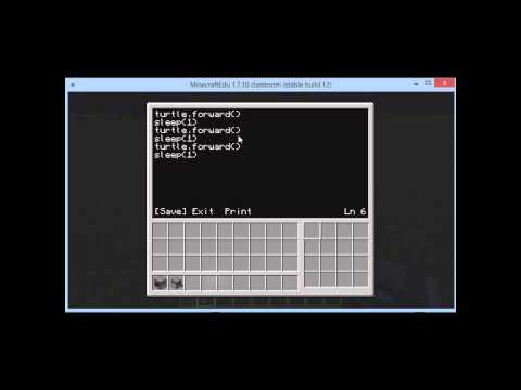 Minecraft in Education - Computer Craft Lesson 2 - Mine Turtle