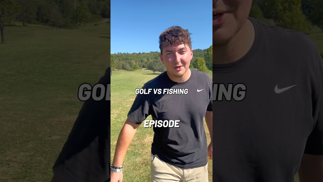 GOLF VS FISHING EPISODE TWO 😱👏🏼 #bassfishing #shorts #fishing