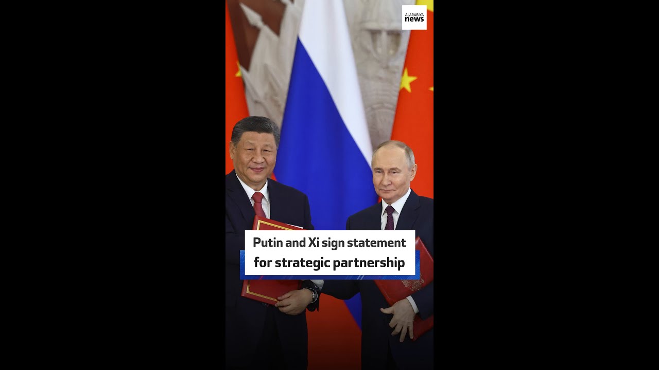 Putin and Xi sign statement for strategic partnership