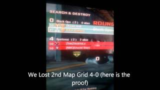Dubs Dispute we lost 2nd Map Grid 4-0 (here is the proof)