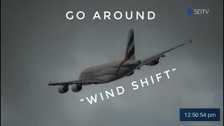 Floating A380 - GO Around at Gatwick “Wind Shift”