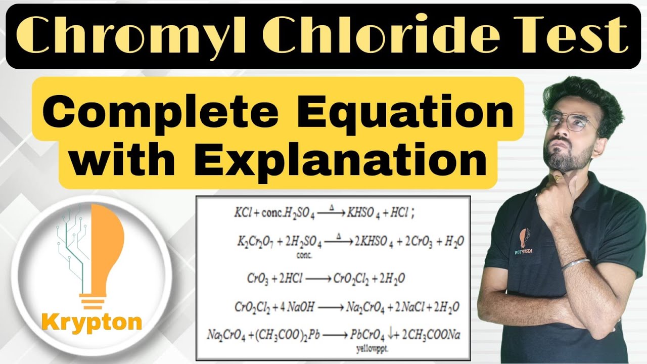 CHROMYL CHLORIDE TEST BY N.N SIR (IITBHU) SALT ANALYSIS JEE MAINS & ADVANCED,NEET,KVPY