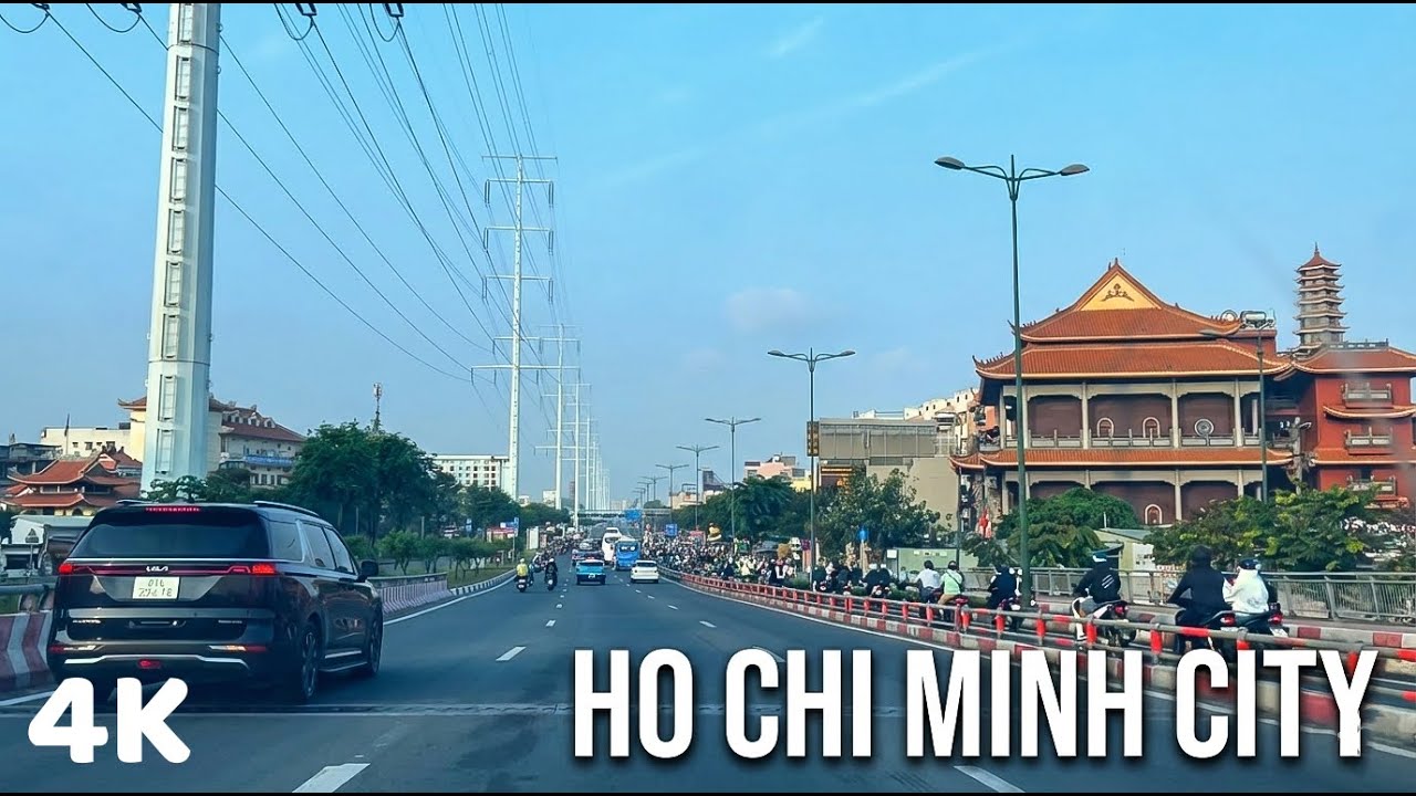 Morning Drive in Ho Chi Minh City | Calm City Ambience (No Music)