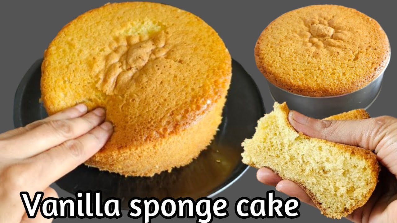 कढईतच बनवा घरगुती साहित्यात व्हॅनिला स्पंज केक|without oven vanilla sponge cake in kadhai by priya