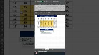 Excel Hack: Sum Highlighted Cells Instantly! 🚀 | Interview Question Solutions #ExcelTips #Shorts