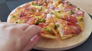Pizza en 5 minutos!  casera  una buena pizza rápida pero deliciosa 🍕🍕🍕 screenshot 4