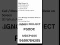 IGNOU PGDDC MDCP 006 Project Help 🚀 Synopsis & Full Guidance by Self Gyan