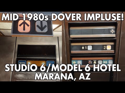 Worn Out Late 1980s Dover Impluse Hydraulic Elevator @ Motel 6/Studio 6, Marana, AZ