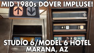 Worn Out Late 1980s Dover Impluse Hydraulic Elevator @ Motel 6/Studio 6, Marana, AZ