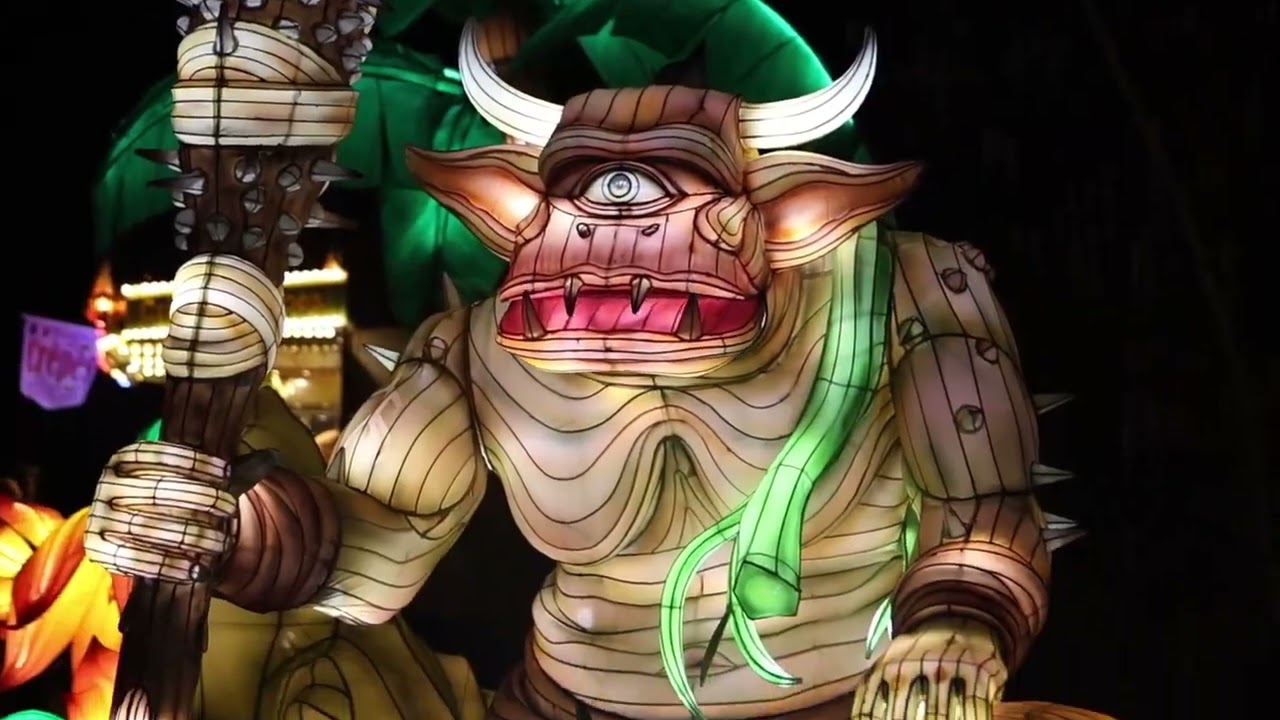 Lichterwelten 2024 im Bergzoo Halle