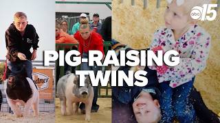 Pig-raising twins grow fan base