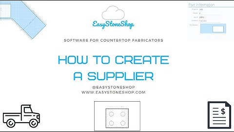 How to add a supplier with Easy Stone Shop