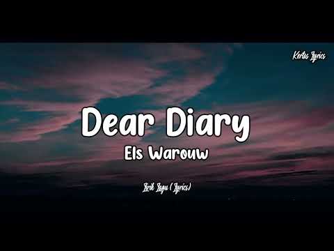 Dear Diary - Els Warouw (Lirik Lagu) || Dear Diary ku ingin bercerita (Dear Diary Tiktok)