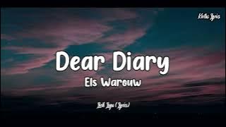 Dear Diary - Els Warouw (Lirik Lagu) || Dear Diary ku ingin bercerita (Dear Diary Tiktok)