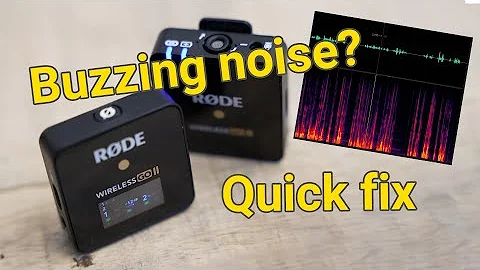 RODE Wireless Go II - Buzzing noise when using a lapel mic? QUICK FIX