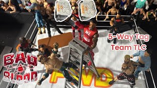 5-Way TLC tag team match, for PWD Tag Team Championships (Bad Blood Match 3/5) 
