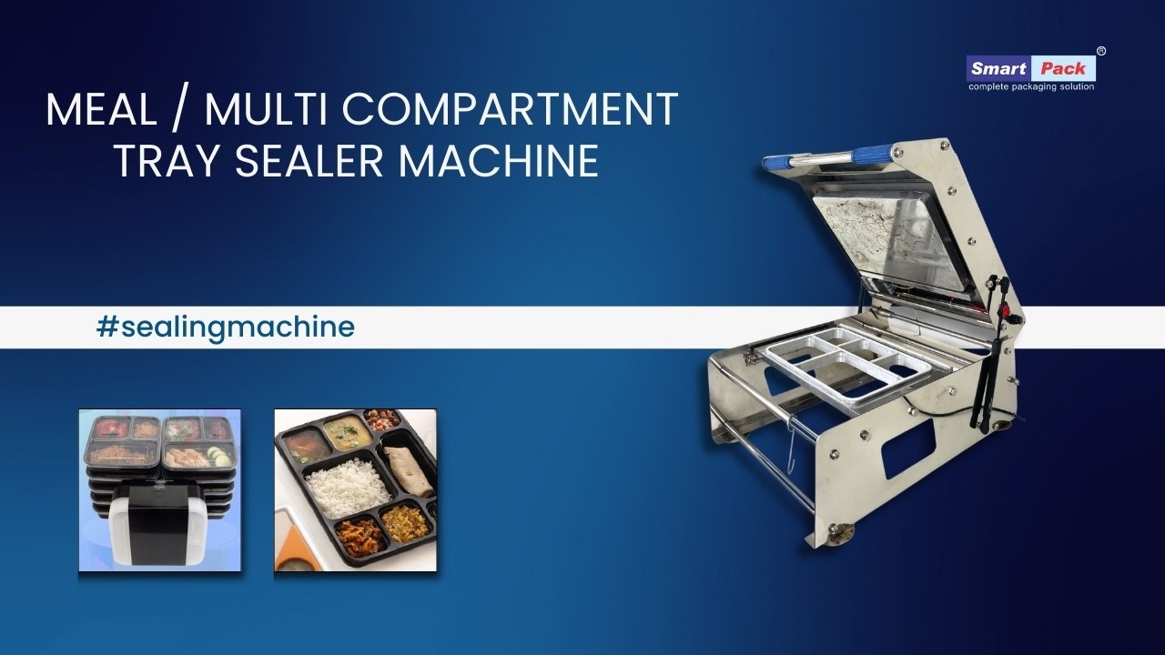 Meal Tray Sealing Machine for Tiffin Service | Multi Compartment Food Tray Sealer