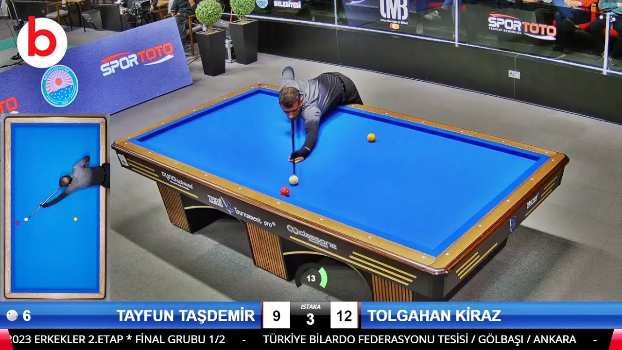 TAYFUN TAŞDEMİR vs TOLGAHAN KİRAZ - 3 Cushion Billiards Championship SEMİ FİNAL !! 당구