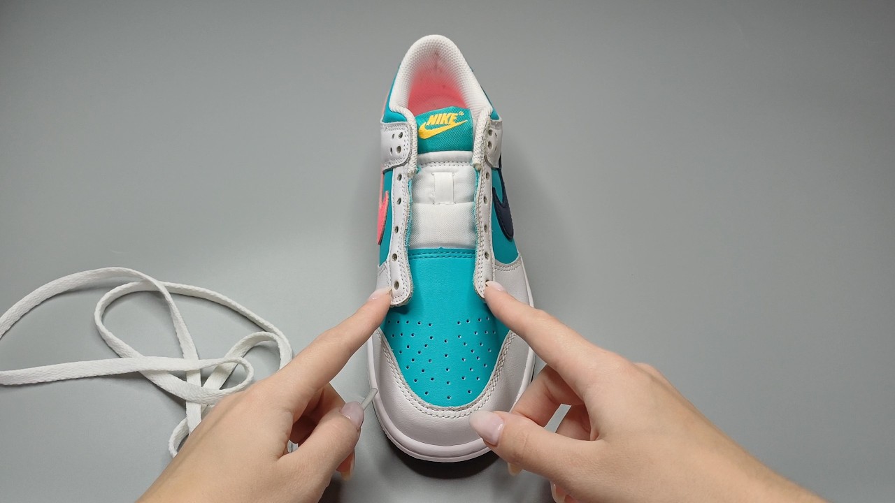 Как зашнуровать кроссовки Nike Dunk 1 свободно за 10 секунд 🔥 Стили шнуровки обуви