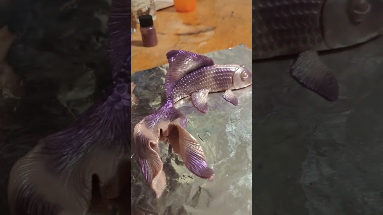 making a polymer clay koi fish 