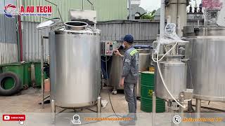 Bồn khuấy  dược phẩm 1000 lít bề mặt 2B hệ kín - Lh 0909 266 949 Á Âu