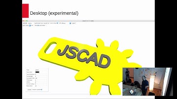 Mark Moissette: JSCAD: 2D/3D parametric CAD (in JavaScript) | HannoverJS | 2018-02-22 | English