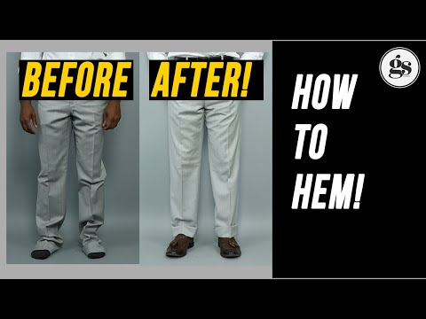 How to Hem Dress Pants | Tailoring Tutorial | GentStyle