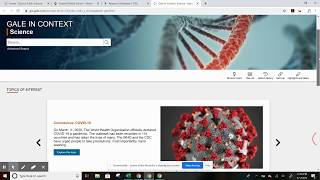 TCPL @Home: Gale Database: Science in Context