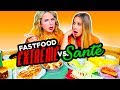 ON GOÛTE DU FASTFOOD EXTRÊME VS. SANTÉ! | 2e peau