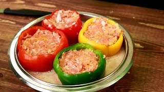 Фаршированные перцы с мясом индейки