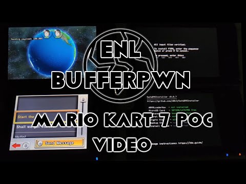 ENLBufferPwn Vulnerability  - Mario Kart 7 v1.1 demonstration