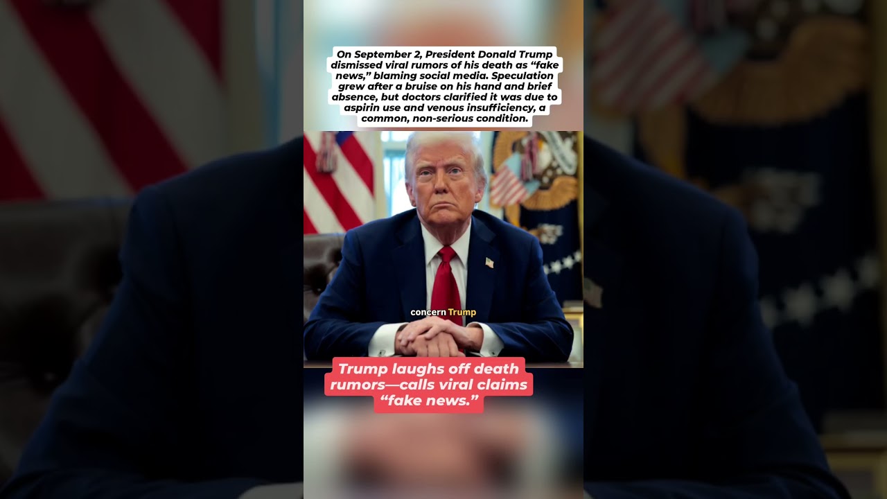 President Trump, 79, Denies Viral Death Rumors: Calls It “Fake News”