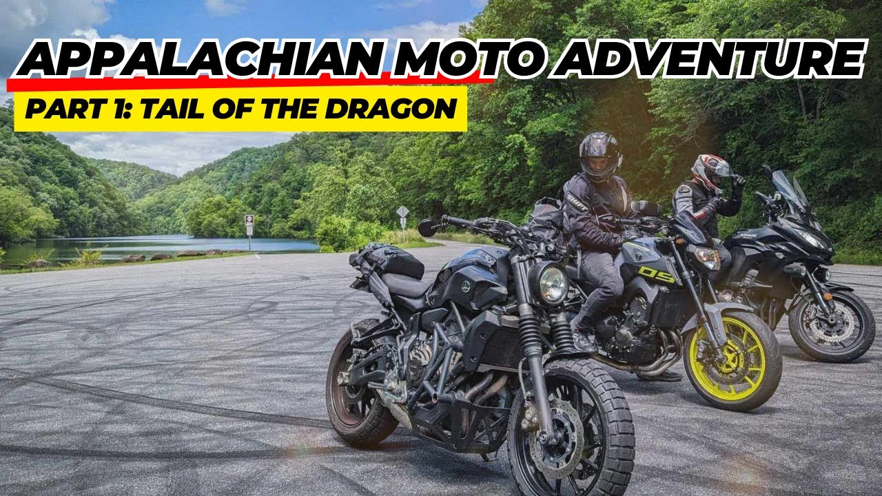 2400-мильное путешествие на мотоцикле | Часть 1: Хвост дракона // Yamaha MT09 MT07 Kawasaki Versys