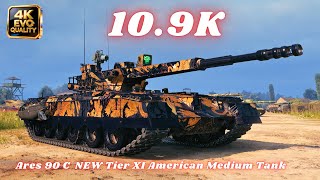 Ares 90 C Tier Xi American Medium Dominates 10.9K Damage, 5 Kills World Of Tanks